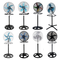 Ventilateur sur pied portable commercial populaire, ventilateur de sol, ventilateur de sol industriel de 18 pouces, ventilateur de sol à pulvérisation pour garage
