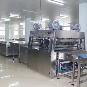 Chocolate enrober machine with cooling tunnel installed at USA