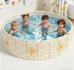 <span class=keywords><strong>Piscina</strong></span> Inflable Redonda Plegable de PVC Resistente y Portátil YANGCHEN de 30 mm de Grosor para Niños, Fácil Instalación Rápida con Tubo de Drenaje - Product Image 3