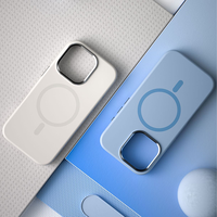 Accepter la coque de téléphone personnalisée de haute qualité, légère, en silicone liquide, coque de téléphone rigide magnétique à couverture complète iPhone16 pro max
