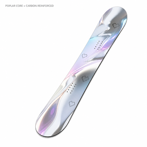 <span class=keywords><strong>Snowboard</strong></span> Y2K rétro en bois chromé, noyau en PE, sandwich, tout-terrain, freestyle, twin, personnalisable, 150 cm - Product Image 1