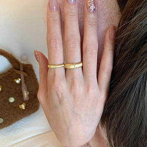 Anillo de Pareja Aimgal Italy con Diseño de <span class=keywords><strong>Alambre</strong></span>, Diamante de Alto Contenido de Carbono 8A sobre Plata 925 Chapada en Oro de 18K, Regalo de Amistad, Joyería Fina - Product Image 3