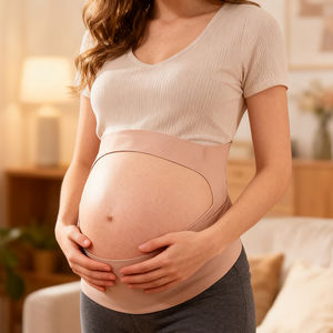 2026 नई प्रवृत्ति अदृश्य समायोज्य मातृत्व पेट बैंड के साथ गर्भवती महिलाओं के लिए कस्टम लोगो पेट समर्थन बेल्ट - Product Image 2