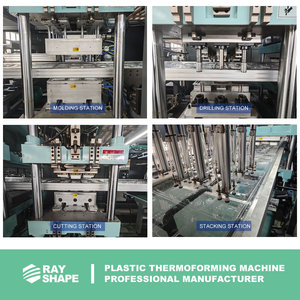High Speed Full Automatic Multi Stations <strong>Disposable</strong> Plastic Covers Thermoforming <strong>Machine</strong> - Product Image 4