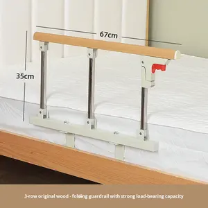 तैयार स्टॉक थोक फोल्डेबल बेड रेल्स बुजुर्गों की सहायता नो-ड्रिल बेडसाइड हैंडरेल अस्पताल में बेडसाइड गार्ड का उपयोग करता है - Product Image 6