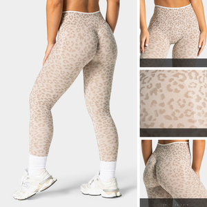 Nouveaux Leggings <span class=keywords><strong>de</strong></span> Sport Imprimés Effet Fesses Galbées Sans Coutures pour Femmes - Product Image 3