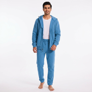 Conjunto de Sudadera y Pantalones Deportivos de Felpa para Hombre, Estilo Urbano, con Logotipo Personalizado Bordado, Estampado Puff, Venta al por Mayor - Product Image 1