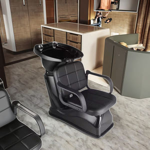 Lit de lavage moderne en ABS avec pompe métallique pour salons de beauté, salons de coiffure et applications spa - Product Image 4