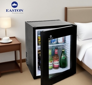 30L Modern Mini Bar Hotel No Compressor Absorption Transparent Door <b>Fridge</b> With Led Light Modern Design Stylish Glass Door With - Product Image 1