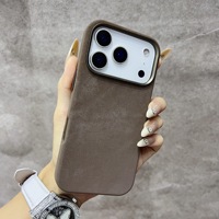 Coque de téléphone magnétique texturée pour iPhone 18 17 16 15 14 13 Pro Max avec anneau magnétique intégré et protection renforcée