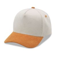 Gorras Personalizadas al por Mayor OEM/ODM, Gorra de Béisbol con Logotipo Bordado, Gorra Trucker de 5 Paneles, Gorra Snapback de Pana Bicolor Unisex