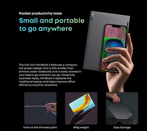 Máy Tính Xách Tay Win 11 CHUWI MiniBook X Yoga Giá Xuất Xưởng Máy Tính Xách Tay 4 Nhân <span class=keywords><strong>10</strong></span>.8 Inch 12GB + 512GB N5100 Máy Tính Chơi Game - Product Image 4