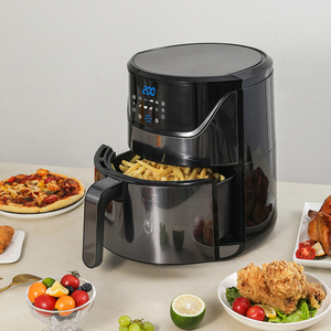Cuisinière électrique multifonctionnelle à double panier en acier inoxydable pour la maison, contrôle numérique, friteuse à <span class=keywords><strong>air</strong></span> saine sans huile, capacité de 6 L, 1800 W - Product Image 3