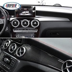 Kit de remplacement de tableau de bord en fibre de carbone, panneau de couverture de console <span class=keywords><strong>centrale</strong></span> pour <span class=keywords><strong>Mercedes</strong></span> GLA X156 <span class=keywords><strong>CLA</strong></span> W117 Classe 2014 et plus - Product Image 6