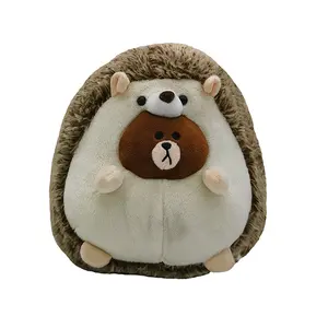 Customized Good Quality Animal Cute Plush Toy Keychain Children Stuff Toys Super Soft Hedgehog Plush Toy