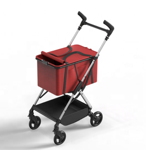 Luxe 4 roues aluminium Aviation multifonctionnel pliant grand chariot de voyage en plein air chariot chine transporteurs pour animaux de compagnie voyage - Product Image 3