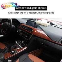 Nouveau film adhésif effet bois pour voiture, autocollants DIY résistants aux rayures et imperméables, films de modification, film vinyle grain de bois, accessoires auto