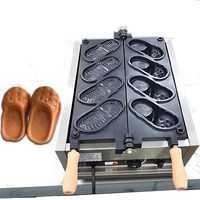 Nouvelle conception, 4 pièces, machine à gaufres commerciale pour la cuisson du pain, machine à gaufres en forme de chaussure à vendre
