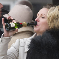 Cadeau d'affaires En Plastique Mini champagne Sipper, Or En Plastique Bouteille Champagne Sipper