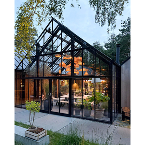Serre en verre moderne avec cadre en aluminium, <span class=keywords><strong>solarium</strong></span> extérieur, maisons en verre autoportantes, serre préfabriquée, gazebo - Product Image 1