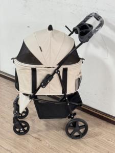 Cochecito <span class=keywords><strong>de</strong></span> mascotas SP02FD, cochecito <span class=keywords><strong>de</strong></span> lujo portátil y plegable para perros, 4 ruedas, tela Oxford ligera para acampar - Product Image 3