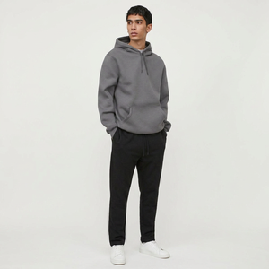 Sweat-shirts à capuche épais en coton 100% pour hommes, impression personnalisée de logo, épaules tombantes, sweat-shirt pour hommes - Product Image 1