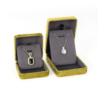Boîte à bijoux moderne en flanelle de qualité supérieure, couleur personnalisable, pliable, pour colliers et boucles d'oreilles, 5,4x4,8x3,6 cm, pour cadeaux et vente au détail