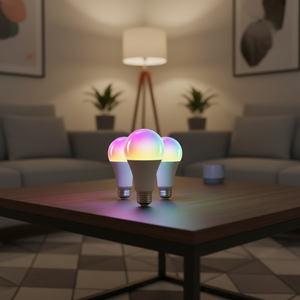 Умные светодиодные лампы RGB E27 B22 A60, многоцветные, с дистанционным управлением, светодиодная лампа LED-A для праздничного освещения внутри помещений - Product Image 6