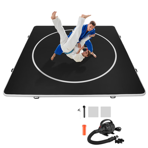 Tapis de gymnastique gonflable antidérapant pour arts martiaux 3m x 3m PVC pour entraînement de Jiu Jitsu BJJ MMA Judo pliable OEM - Product Image 1