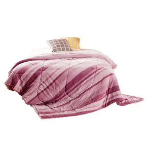 New Custom Trendy Fashion Super Soft Bedding Velvet Plush Fluffy Quilt Comforter