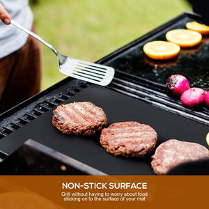 Nouveaux produits ignifuges Bbq Grill Mat réutilisable PTFE Set ignifuge Heavy Duty Bbq Mat - Product Image 3