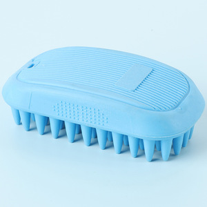 Cepillo de champú para perros para masaje de espalda Cepillo de silicona para ducha de <span class=keywords><strong>curry</strong></span> Hecho de goma - Product Image 5