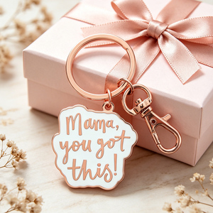 Porte-clés personnalisés avec logo « Mama You <span class=keywords><strong>Got</strong></span> This », fabricant de porte-clés en métal, porte-clés en émail dur personnalisé, inspiration - Product Image 2