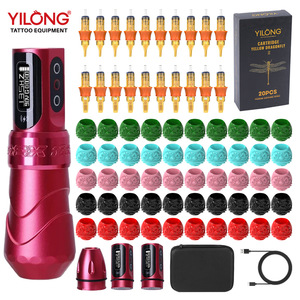 Kit de machine à tatouer Yuanyun avec cartouche d'aiguilles, fonctionnant sur piles, pour le tatouage - Product Image 2
