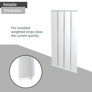Cortina <span class=keywords><strong>de</strong></span> insectos <span class=keywords><strong>de</strong></span> puerta DIY ecológica moderna con 4 paneles <span class=keywords><strong>de</strong></span> poliéster reutilizables y tira adhesiva <span class=keywords><strong>de</strong></span> PVC para dormitorios - Product Image 3