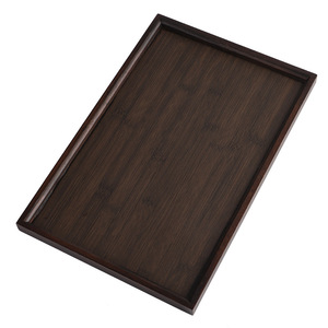 Plateau à thé en bois Minbei Story, couleur noyer, rectangulaire, pour service de thé, fruits, pain, usage domestique - Product Image 5