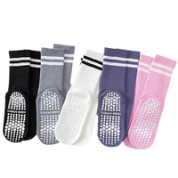 Xiangyi Calcetines De Deporte Chaussettes en silicone antidérapantes avec logo personnalisé pour femmes en coton Pilates Yoga