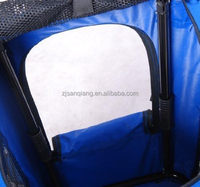 Sac de transport de luxe pour animaux de compagnie boîte de transport de voiture de voyage souple caisse en nylon polyester avec siège à motif solide pour chiens-par fabricant
