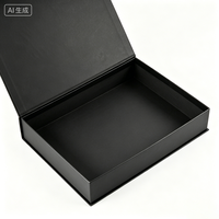 Boîte cadeau de luxe avec logo personnalisé, fermeture magnétique, carton rigide avec laminage mat pour l'emballage de cartes-cadeaux