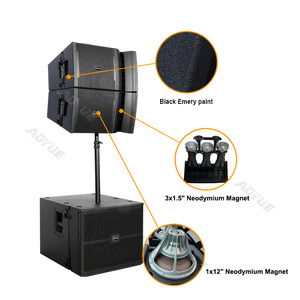 Sistema de sonido V932 con altavoz de arreglo lineal pasivo/activo de 12 pulgadas, de pie, para exteriores, para bodas e iglesias. - Product Image 2