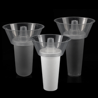Bandeja de Aperitivos 2 en 1 con Logotipo Personalizado, MOQ Bajo, con Vasos de PP de 500 ml y Tazón de 700 ml para Cine, Fiestas, Personalización Rápida, Empaque con Marca