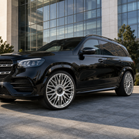 Jantes forgées sur mesure 21 22 23 pouces compatibles avec Benz GLS X167 5x112, concaves profondes, finition argent poli, certifiées TUV JWL