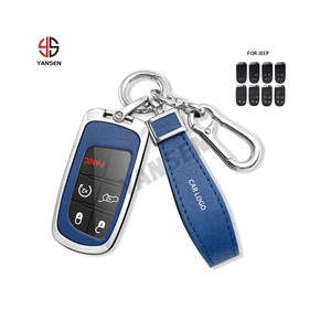 Kẽm Hợp Kim Chìa Khóa Xe Bìa Trường Hợp Vỏ Keychain Phụ Kiện Cho Jeep Grand Cherokee La Bàn Wk2 KL Wrangler JK Renegade Chỉ Huy - Product Image 1