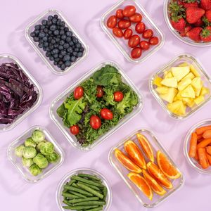 Boîte à lunch hermétique en verre borosilicate de haute qualité, facile à nettoyer, compatible micro-ondes, avec couvercle en plastique, pour la cuisine, le camping et la préparation des repas - Product Image 5