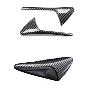 Bande de garniture arrière, autocollant de caméra de fenêtre, matériau ABS, installation facile, adapté pour Tesla Model 3 Y - Product Image 4