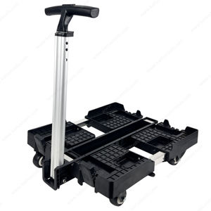 Carretilla <span class=keywords><strong>de</strong></span> Plataforma Plegable <span class=keywords><strong>de</strong></span> 4 Ruedas, Ligera, Silenciosa, Rectangular, <span class=keywords><strong>de</strong></span> Plástico, Impermeable, con <span class=keywords><strong>Caja</strong></span> <span class=keywords><strong>de</strong></span> <span class=keywords><strong>Herramientas</strong></span>, Ajustable en <span class=keywords><strong>3</strong></span> <span class=keywords><strong>Niveles</strong></span> <span class=keywords><strong>de</strong></span> Altura, Apilable - Product Image 1