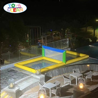 Terrain de volleyball de plage gonflable extérieur personnalisable Terrain de volleyball d'eau gonflable fourni en usine Jeux de sport Type de piscine