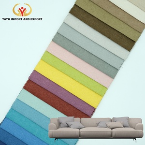 <span class=keywords><strong>Tela</strong></span> de Tapicería para el Hogar 100% Poliéster, Teñida con Hilo, Lisa, Resistente al Agua, con Aspecto de <span class=keywords><strong>Lino</strong></span>, para Uso Interior - Product Image 1
