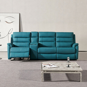<span class=keywords><strong>Canapé</strong></span> inclinable 3 places en bois extensible <span class=keywords><strong>électrique</strong></span> moderne pour home cinéma avec rangement, porte-gobelets et recharge <span class=keywords><strong>sans</strong></span> <span class=keywords><strong>fil</strong></span>, vente en gros. - Product Image 2