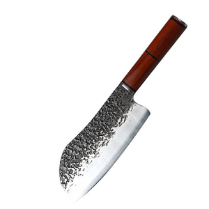 <span class=keywords><strong>Coltello</strong></span> da Chef in Stile Giapponese con Lama in Acciaio Composito Forgiato a Tre Strati, Manico in Legno, Ideale per la Cucina - Product Image 3